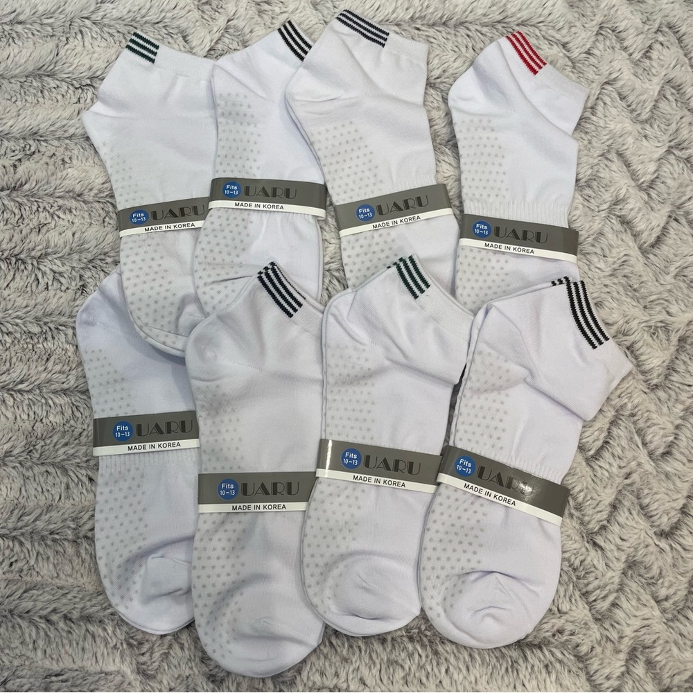 NEW-8 Pairs of Uaru Ankle Socks, Sock Size 10-13 with Tags - Picture 2 of 3